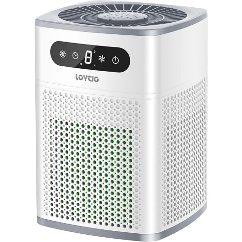 Air Purifiers for Bedroom, HEPA Covers Up to 302 sq.ft Room, 24db Sleep Model, Night Lighting, 3 Timers, with Aromatherapy for Bedroom, Dorm Room, Apartment, Kitchen-HY1800