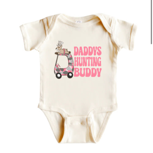 Daddy's Hunting Buddy - Girls Onesie