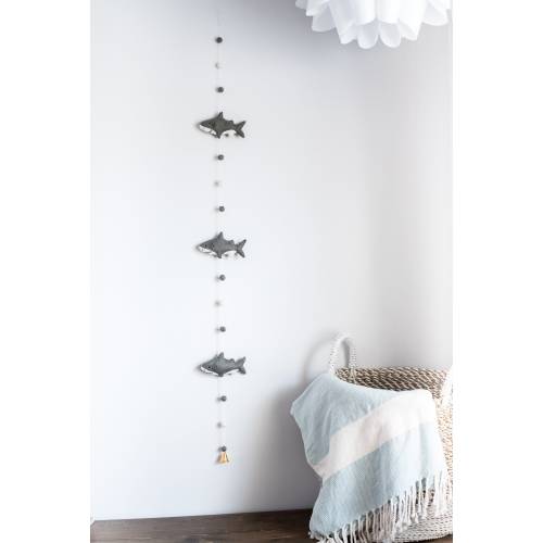 Shark Banner/ Nautical Nursery/ Baby shark/ Shark decor/ Under the sea / Ocean/ Beach Theme