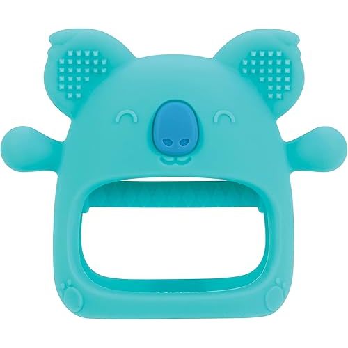 Nuby Silicone Wrist Teething Mitten - Baby Teether Ring - 3+ Months - Koala