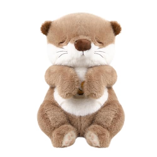 LUKETURE Snuggle Breathing Otter Plush Toy - Baby Sleep Soother with Calming Motion, White Noise, Soft Night Light & Soothing Vibration, Sensory Toy for Infants & Toddlers