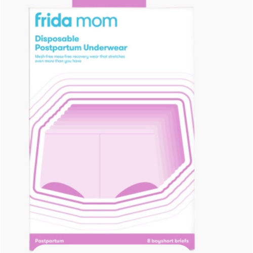 FridaMom High Waisted Disposable Postpartum Underwear - Boy Short, Regular