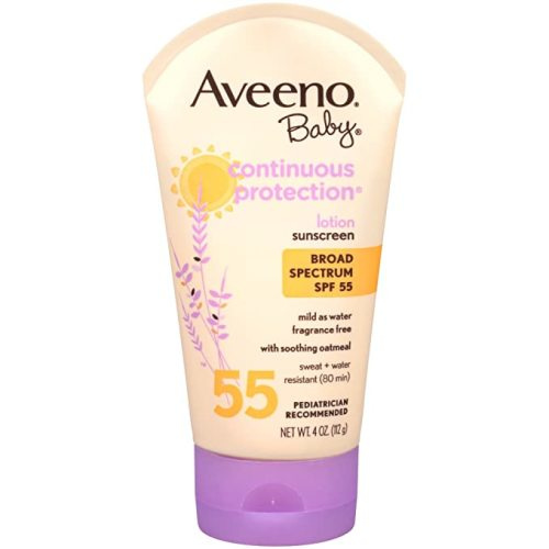 Aveeno Baby Sunblock Lotion, SPF 55, 4 Ounce
