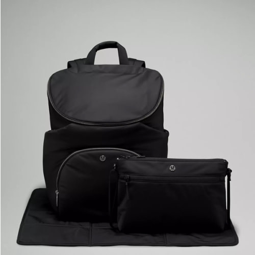 New Parent Backpack 17L BLACK/silver Drop