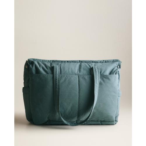 COTTON LEAF PRINT DIAPER BAG
