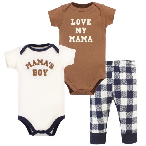 Hudson Baby 2 Cotton Short Sleeve Bodysuits and Pant Set, Preemie - 24 Months