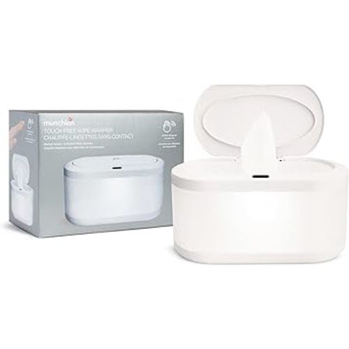 Munchkin Touch Free Baby Wipe Warmer with Nightlight & Motion Sensor, White