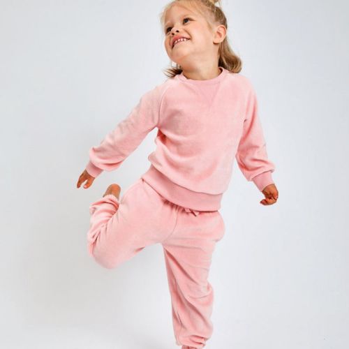 Velour Sweatsuit Pink Newborn