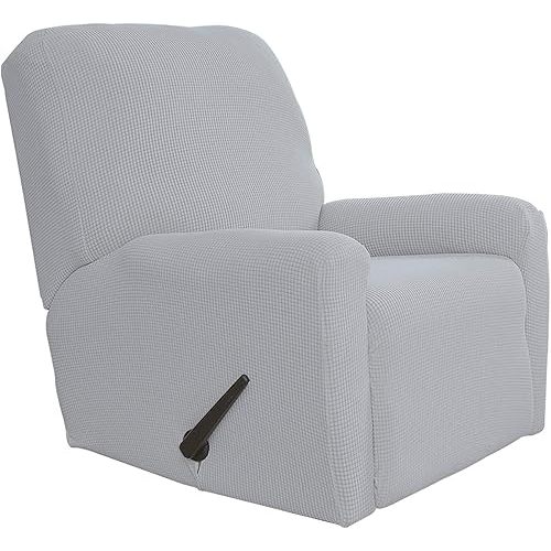 Nursery Reclinable Rocking Chair Stretch Sofa Slipcover Sofa Cover 4-Pieces Furniture Protector Couch Soft