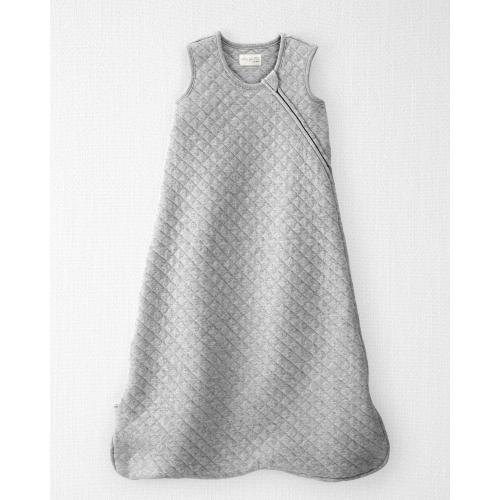 Baby Double Knit Zip Wearable Blanket - Style,Gray Heather