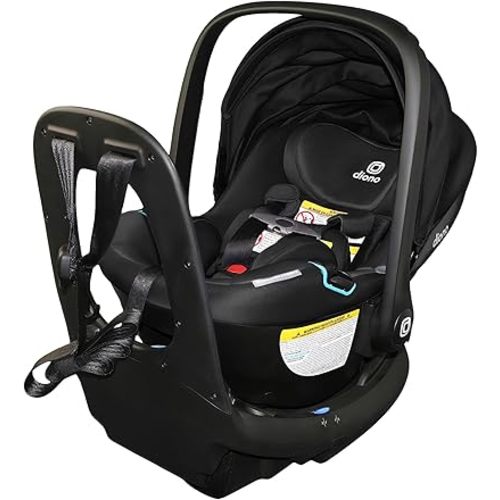 Diono LiteClik30 RXT SafePlus Infant Car Seat and Base, Rear-Facing for Infants 4-30lbs, SafePlus Engineering, with Infant Insert, UPF 50+ Sunshade