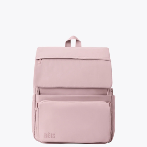 BÉIS 'The Ultimate Diaper Backpack' in Atlas Pink - Best Pink Backpack Diaper Bag