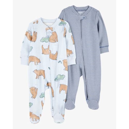 Baby Boy 2-Pack 2-Way Zip Cotton Sleep & Play Pajamas - Blue - Carter's | Carter's