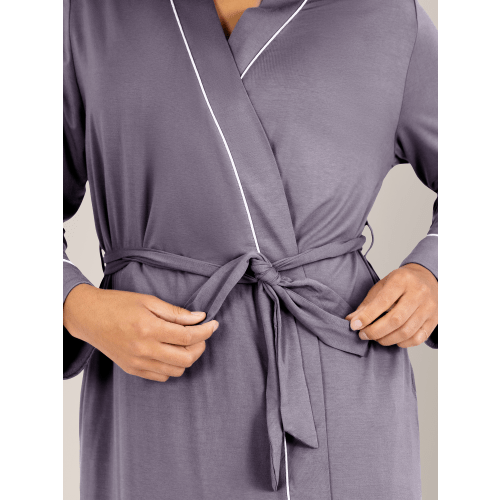 Clea Bamboo Classic Nursing, Maternity and Postpartum Recovery Robe | Granite – Kindred Bravely
