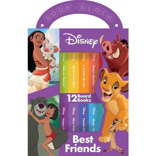 Disney Lion King, Moana, and more! - Best Friends My First Library Board Book Block 12-Book Set - PI Kids Board book – December 18, 2018