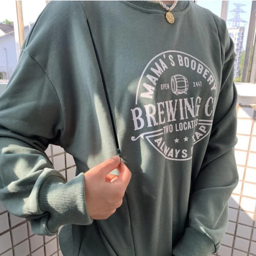 Mamas Boobery Crewneck Nursing Sweatshirt