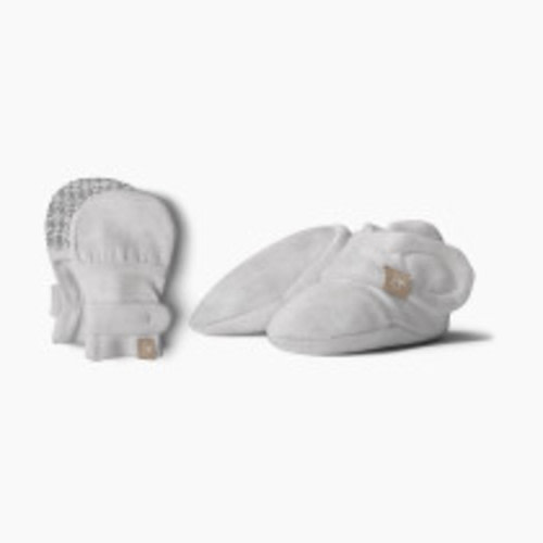 Goumi Kids Stay on Baby Mitts + Boots Bundle - Storm Gray, 0-3 M