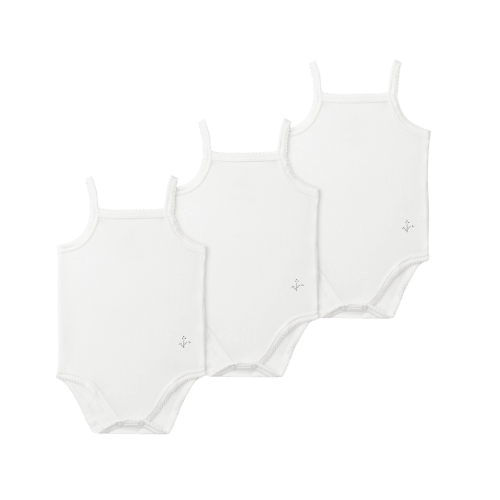 Baby Girl Undershirts - White
