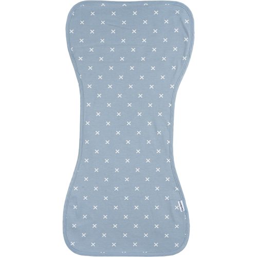 Gerber Baby Unisex Burp Cloths 5-Pack, Blue Gold, Size 10.5" x 21"