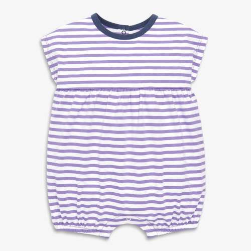 Baby bubble shortie in stripe - Iris / white stripe / 6-12