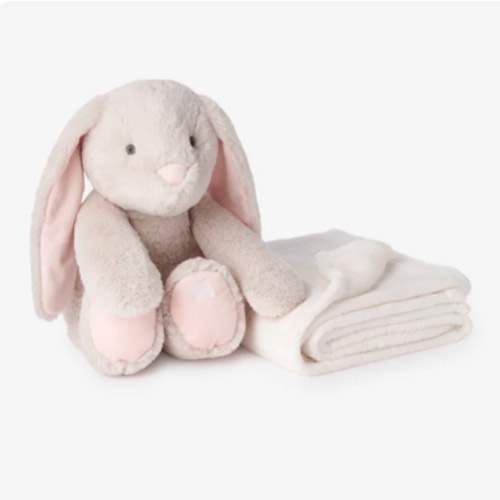 Bunny Bedtime Huggie Plush Toy with Blanket – Elegant Baby