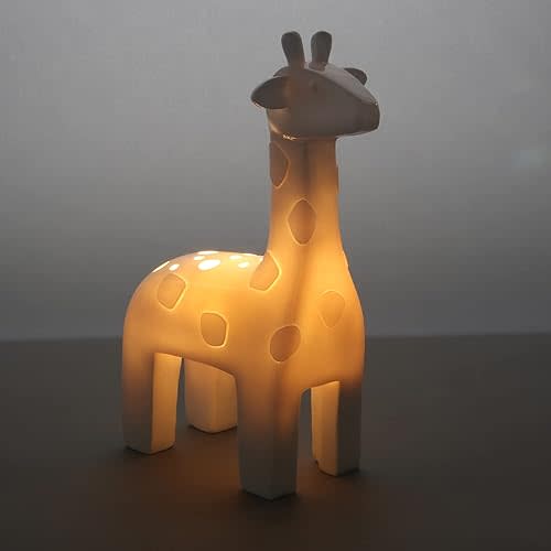 Lambs & Ivy Giraffe Nursery/Child Table Top Night Light Soft-Glow LED Lamp