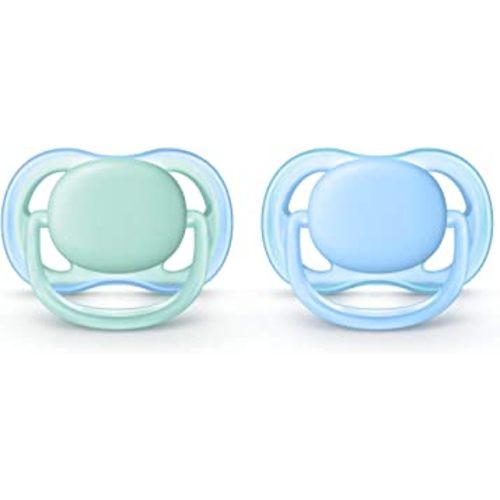 Philips Avent Ultra Air Pacifier, 0-6 months, blue/green, 2 pack, SCF244/20