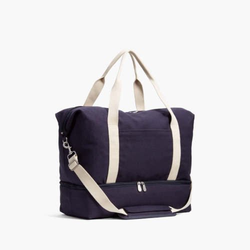 Lo & Sons Catalina Deluxe Weekender Travel Bag - Navy Canvas