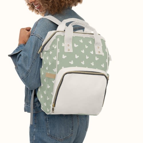 Mickey Mouse Diaper Bag Backpack, Nylon Travel Bag