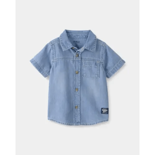 Baby Boy Denim Button-Down Shirt - Blue - OshKosh B'gosh | Carter's