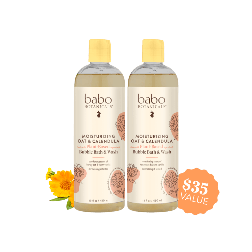 Moisturizing Oat & Calendula Bubble Bath & Wash Duo