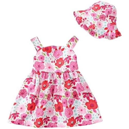 Newborn Infant Baby Girl Dress Toddler Girl Clothes Halter Backless Sleeveless Flower Sundress Summer Dresses for Girl