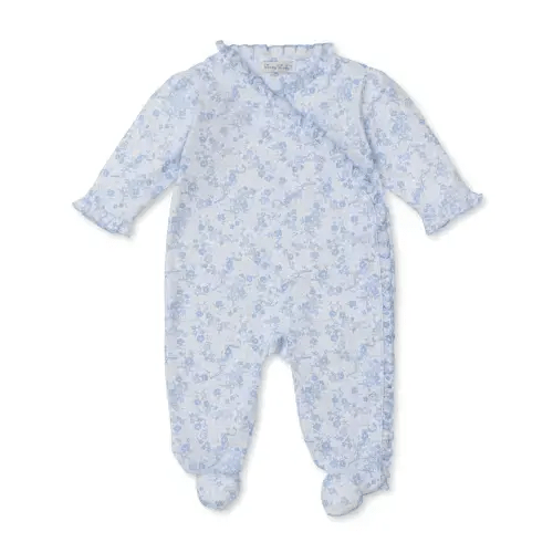 Old English Roses Blue Footie