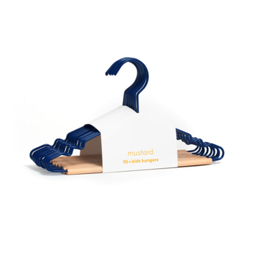 Hangers in Navy - kids metal clothes hangers