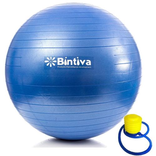 Bintiva Anti-burst Exercise Stability Yoga Ball for Fitness 55cm - Black