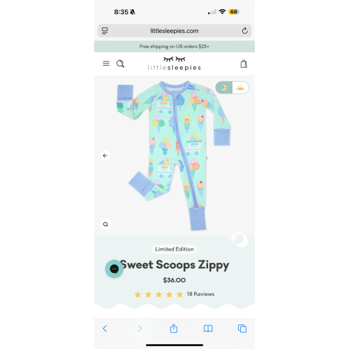 Sweet Scoops Zippy – Little Sleepies