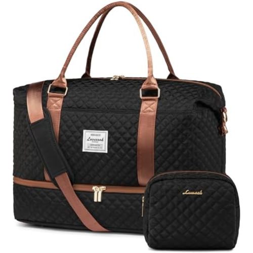 LOVEVOOK Travel Duffle Bag,Weekender Bags for Women with Shoe Compartment,Carry on Overnight Bag with Toiletry Bag,Gym Duffel Bag with Wet Pocket, Hospital Bags for Labor and Delivery