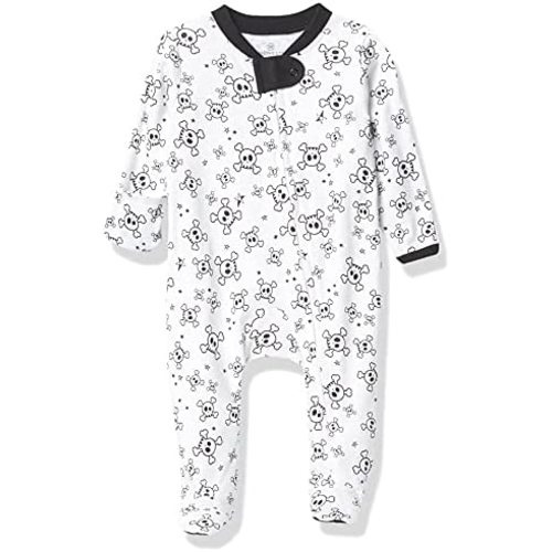 HonestBaby Baby Holiday Sleep and Play Footed Holiday Pajamas One-piece Sleeper Zip-front Organic Cotton Pjs