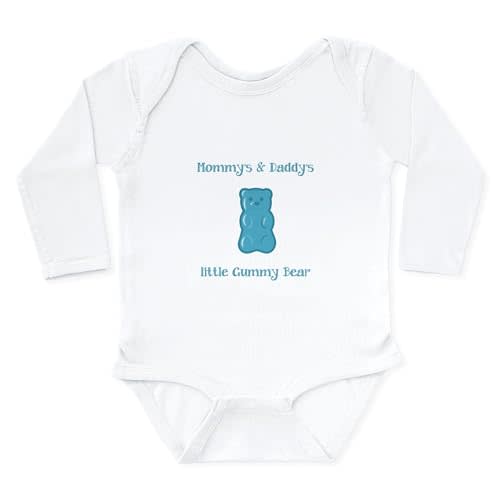 CafePress Mommy's & Daddy's Little Gumm Long Sleeve Infant B Cute Long Sleeve Infant Baby Bodysuit Romper