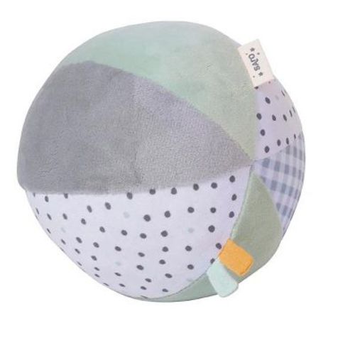 SARO Hunter Mint "Sweet & Fun" Ball with Rattle | Baby Sensory Play & Motor Skill Development