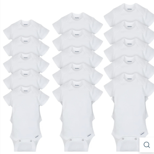 Grow-With-Me White Onesies® Bodysuits 15-Pack | Gerber Childrenswear