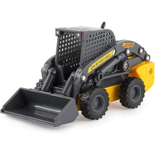 ERTL New Holland L230 Skid Steer Toy - 1:32 Scale - Officially Licensed Construction Toy with Working Front Bucking and Free-Rolling Wheels - Ages 3 Years and Up