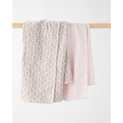 Baby 2-Pack Organic Cotton Muslin Swaddle Blankets
