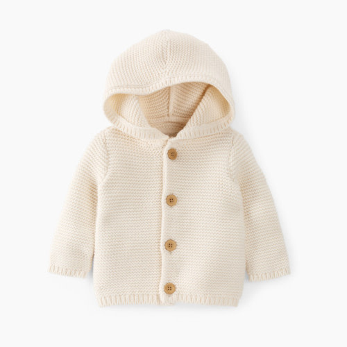 Little Planet Organic Seed Stitch Cardigan - Cream