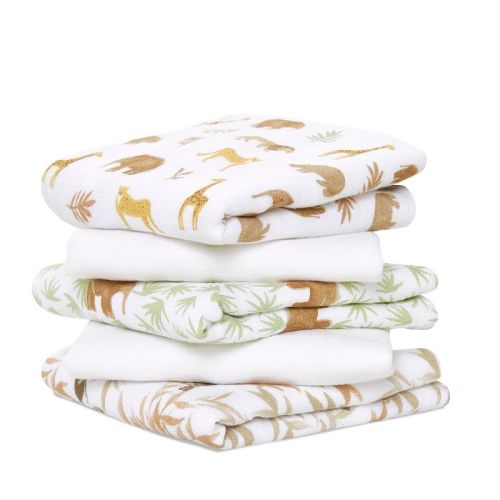 Aden + Anais Essentials Muslin Square Baby Essentials - Tanzania - 5pk