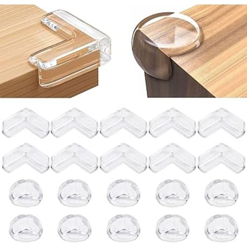20 Pack Corner Protector Baby, Table Corner Protectors for Baby Corner Protector Guards Clear Corner Protectors for Furniture Corner Protectors Corner Guards Baby Proof Corner Covers Baby Safety
