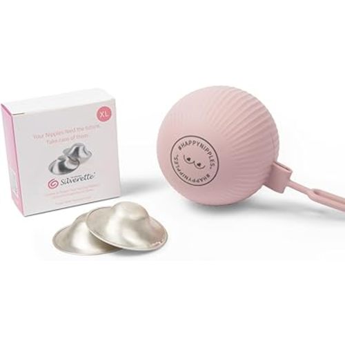 Silverette Nursing Cups XL + Silverette Happy Nipples Holder