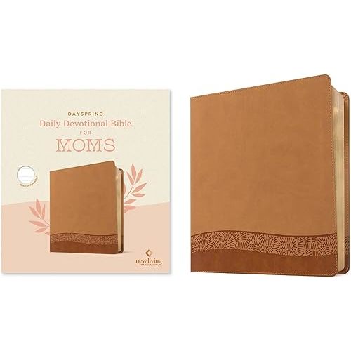 DaySpring Daily Devotional Bible for Moms, NLT (LeatherLike, Camel) Imitation Leather – February 18, 2025