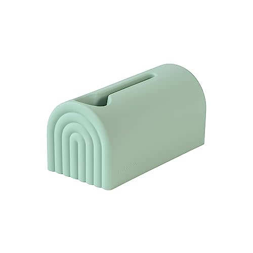 mushie Bath Spout Cover | Soft Silicone Bathtub Faucet Safety Guard for Kids | Universal Fit (Cambridge Blue)