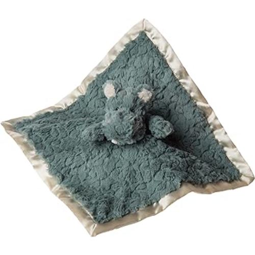 Mary Meyer Putty Nursery Stuffed Animal Security Blanket, 13 x 13-Inches, Hippo